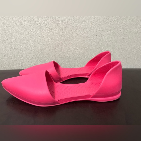 Native Audrey EVA Pointed Toe Flat Rubber Lightweight Women’s 8 Pink - Picture 8 of 11